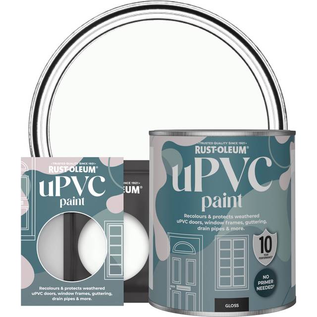 Rust-Oleum UPVC Paint in Gloss Finish - Moonstone 750ml - Moonstone - White