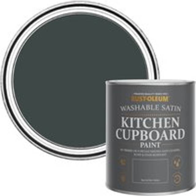 Rust-Oleum Kitchen Cupboard Paint Black Sand Satin 750Ml