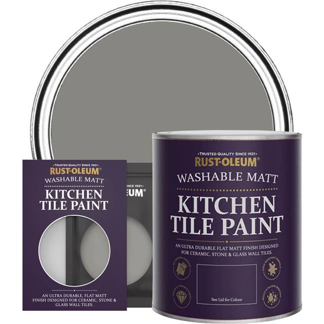 Rust-Oleum Kitchen Tile Paint Matt - Art School 750ml - grey - Yellow
