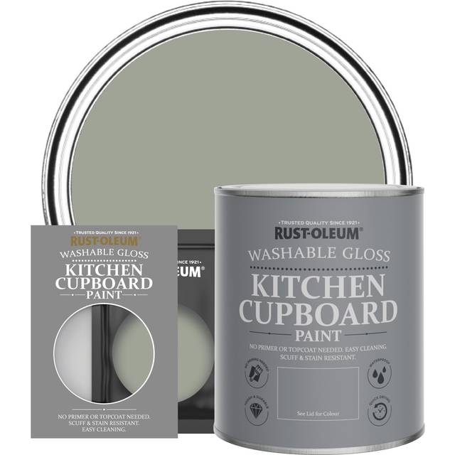 Rust-Oleum Kitchen Cupboard Paint in Gloss Finish - Tea Leaf 750ml - Tea Leaf - Green