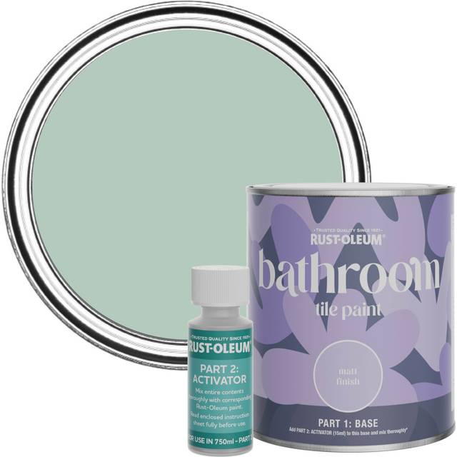 Rust-Oleum Bathroom Tile Paint in Matt Finish - Leaplish 750ml - Green