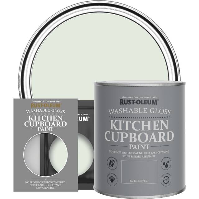 Rust-Oleum Kitchen Cupboard Paint, Gloss Finish - SAGE MIST - 750ml - Green