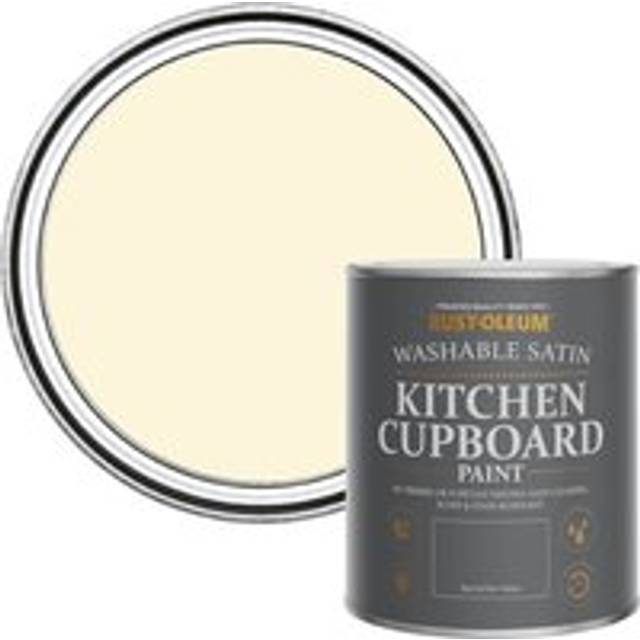 Rust-Oleum Kitchen Cupboard Paint Clotted Cream Satin 750Ml - Beige