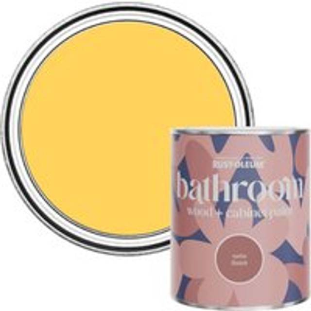 Rust-Oleum Bathroom Wood & Cabinet Paint, Satin Finish - LEMON JELLY - 750ml - Yellow