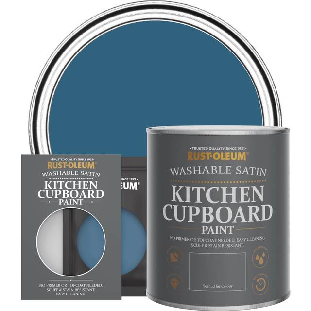 Rust-Oleum Kitchen Cupboard Paint Satin - Cobalt 750ml - Cobalt - Blue