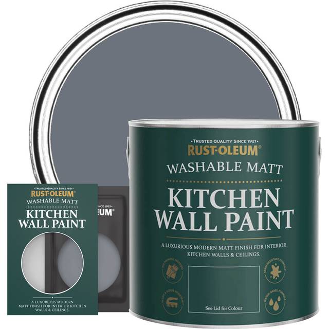 Rust-Oleum Kitchen Wall Paint Matt - Marine Grey 2.5L - Marine Grey