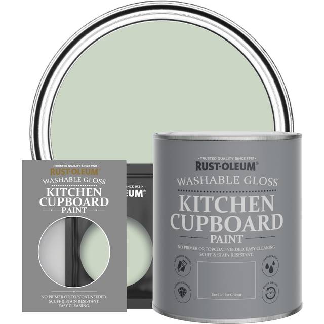 Rust-Oleum Kitchen Cupboard Paint in Gloss Finish - Laurel Green 750ml - Laurel Green