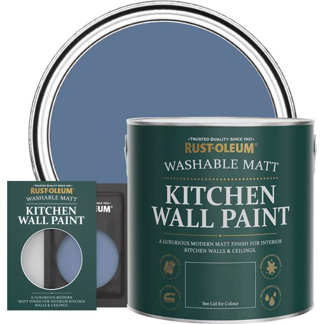 Rust-Oleum Kitchen Wall Paint Matt - Blue River 2.5L - Blue River