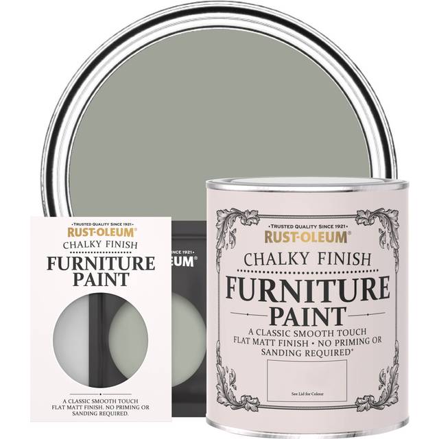 Rust-Oleum Chalky Furniture Paint - TEA LEAF - 750ml - Grey