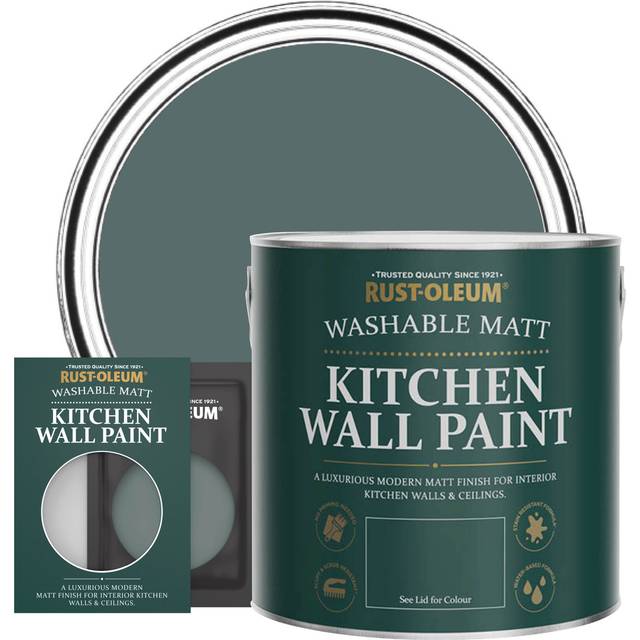 Rust-Oleum Kitchen Wall Paint Matt - Deep Sea 2.5L - Deep Sea - Blue