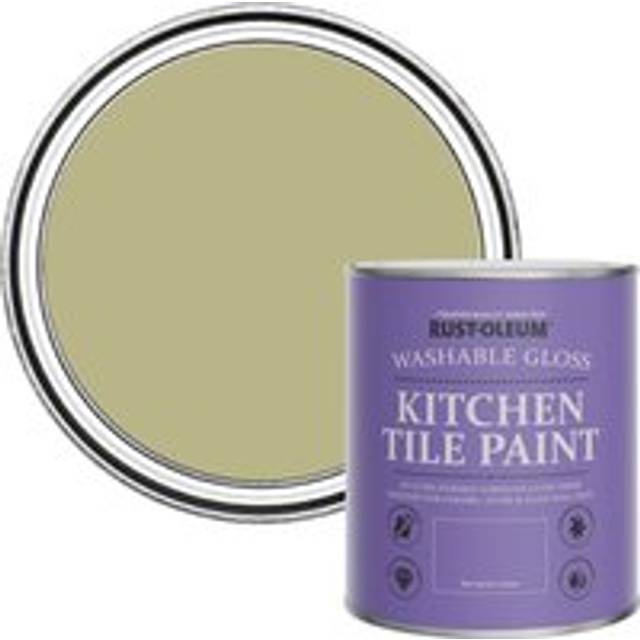 Rust-Oleum Kitchen Tile Paint, Gloss Finish - SAGE GREEN - 750ml - Green