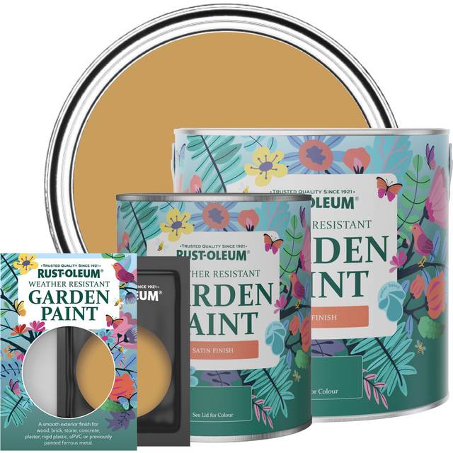 Rust-Oleum Garden Paint, Satin Finish - DIJON - 750ml - Yellow