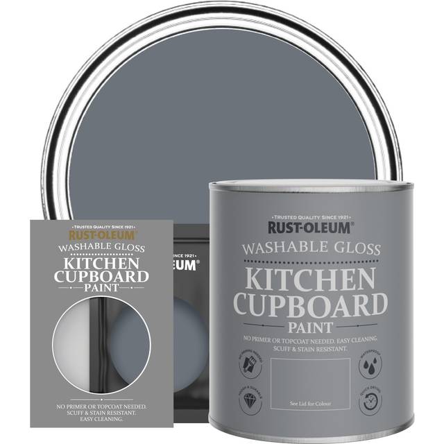Rust-Oleum Kitchen Cupboard Paint in Gloss Finish - Marine Grey 750ml - Marine Grey