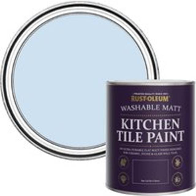 Rust-Oleum Kitchen Tile Paint Matt - Powder Blue 750ml - Blue