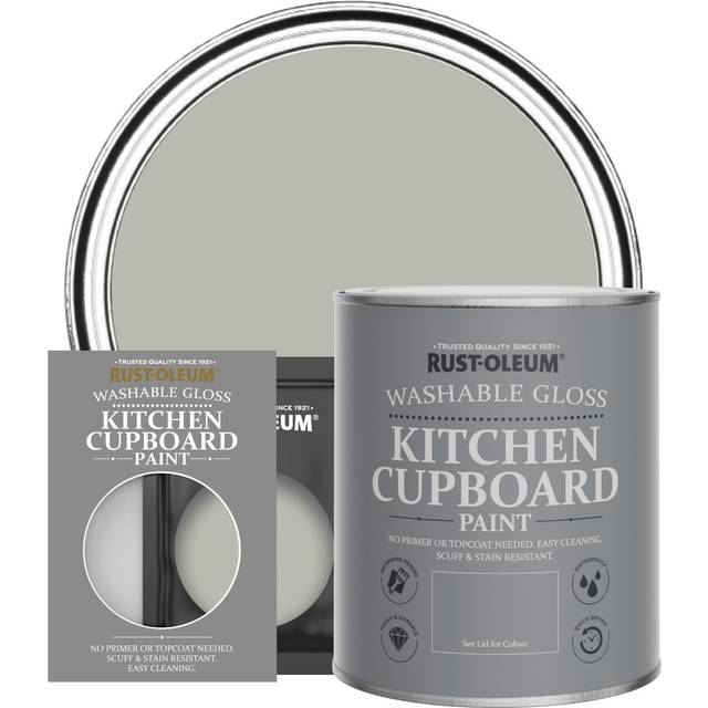 Rust-Oleum Kitchen Cupboard Paint in Gloss Finish - Grey Tree 750ml - Grey Tree