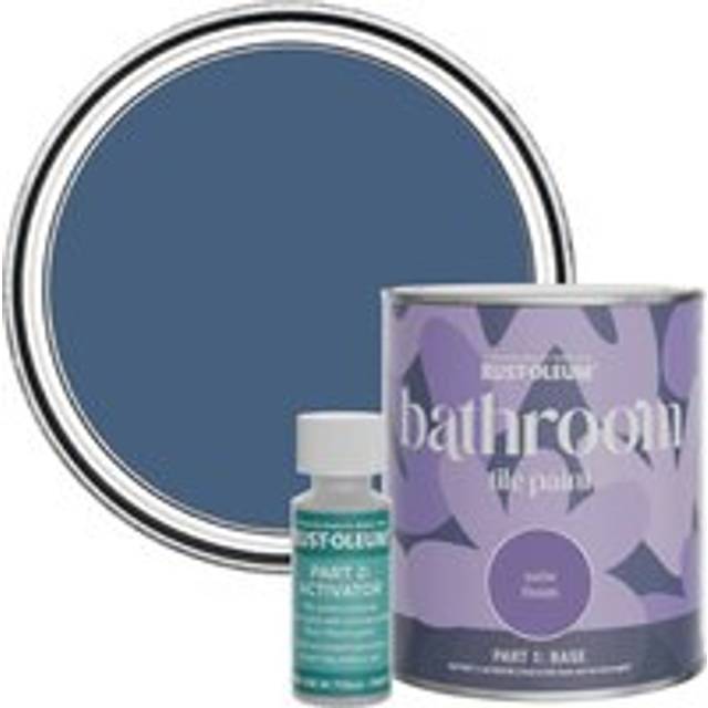 Rust-Oleum Bathroom Tile Satin Paint 750ml - Ink Blue