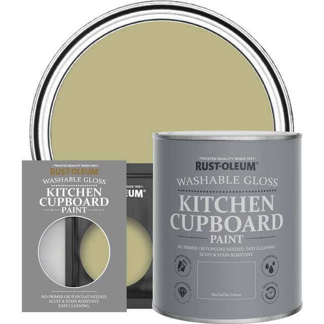 Rust-Oleum Kitchen Cupboard Paint, Gloss Finish - SAGE GREEN - 750ml - Green