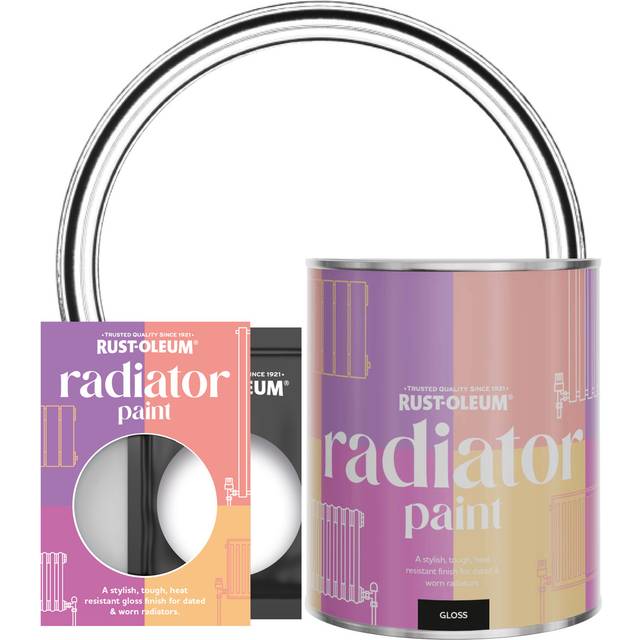 Rust-Oleum Radiator Paint in Gloss Finish - Cotton (White) 750ml - White