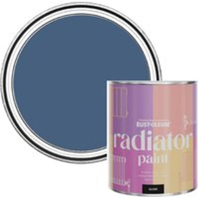 Rust-Oleum Ink Blue Gloss Radiator Paint 750Ml - One Size