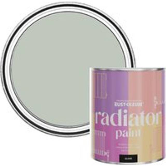 Rust-Oleum Chalk Green Gloss Radiator Paint 750Ml - One Size