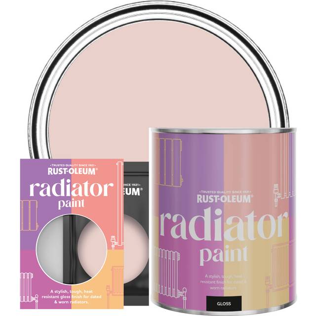 Rust-Oleum Pink Champagne Gloss Radiator Paint 750Ml - One Size