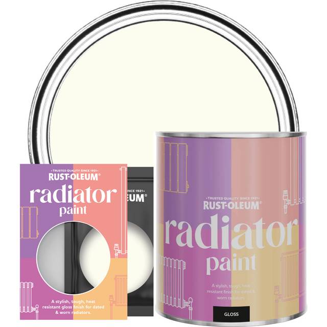 Rust-Oleum Radiator Paint in Gloss Finish - Antique White 750ml - Antique White