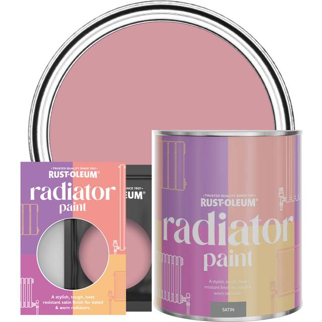 Rust-Oleum Radiator Paint in Satin Finish - Dusky Pink 750ml - Dusky Pink