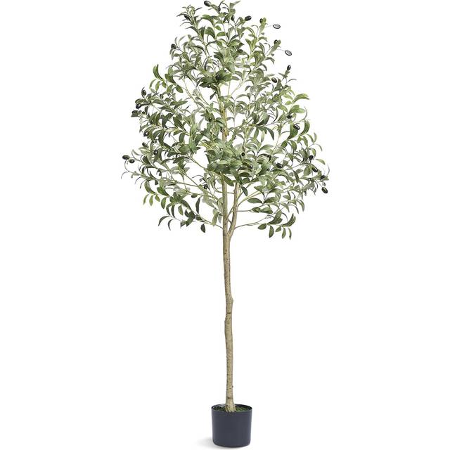 Mophorn - vevor Artificial Olive Tree, 1.5 m Tall Faux Plant, Secure pe Material & Anti-Tip Tilt Protection Low-Maintenance Plant, Lifelike Green