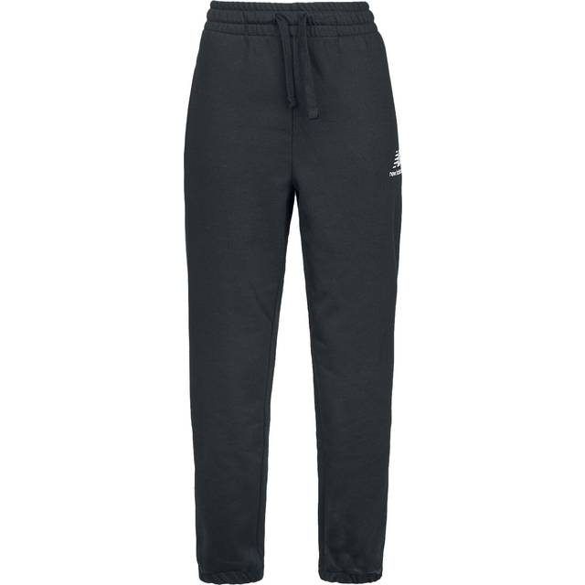 New Balance Tr&#xE4;ningsbyxor - NB ESSENTIALS STACKED LOGO SWEAT PANT - XS L - f&#xF6;r Dam - svart