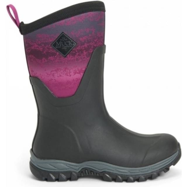 MUCK BOOTS Womens Arctic Sport Mid Wellingtons - Black Neoprene - Size UK 7