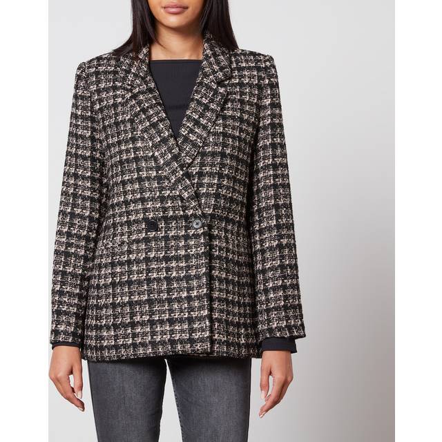 Anine Bing Madeleine Blazer A-01-2002 Black/Sand (XLARGE)