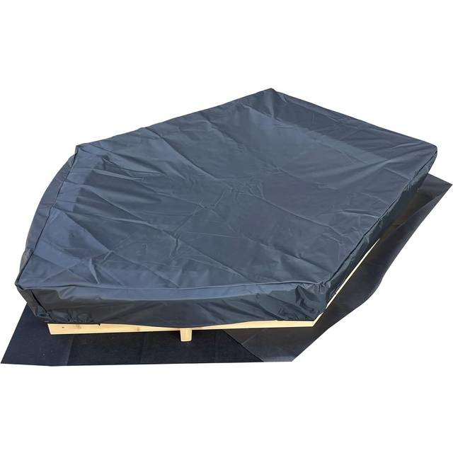 Liberty House Toys Kids Boat Sandpit with Seating and Cover - Brown - 23 x 116 x 120cm