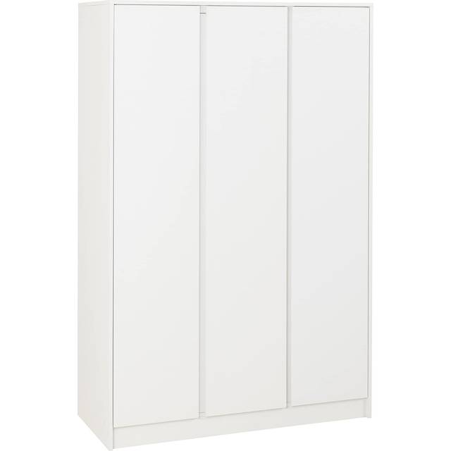 Seconique Malvern 3 Door Wardrobe - White, White