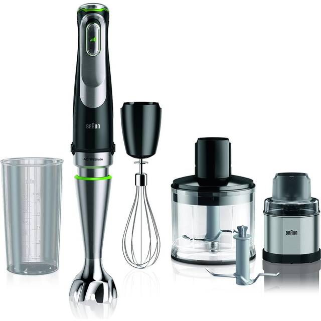 Braun multi quick hand blender 1200w easy click system 5 attachments mq9138xi