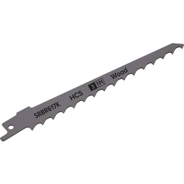 Sealey Reciprocating Saw Blade Pruning & Coarse Wood 150mm 3tpi, Pack of 5