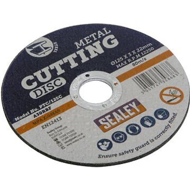 Sealey PTC/125C Cutting Disc Ø125 x 3mm 22mm Bore