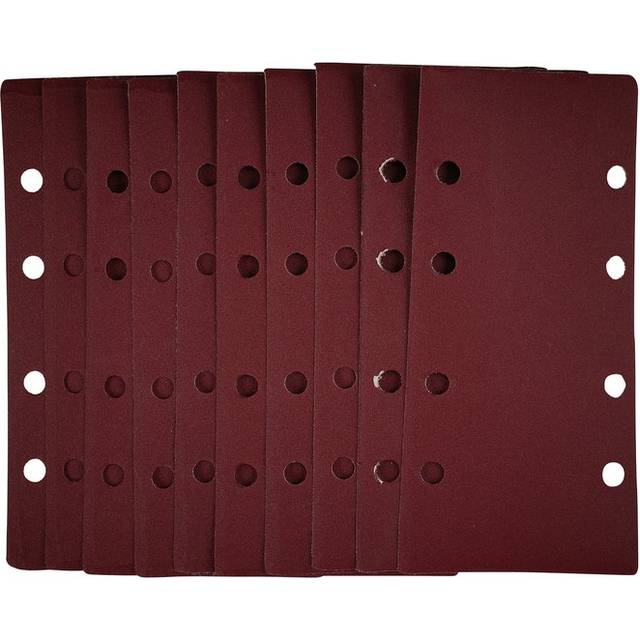 Draper 54873 1/3 Sanding Sheets with Hook and Loop, 93 x 190mm, 24...