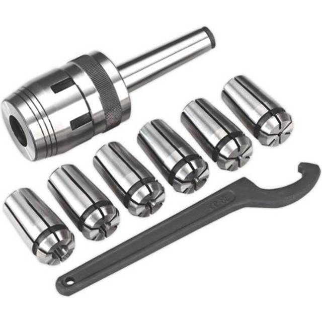 Sealey SM2503MCSET Mill Chuck Set Mt2-m10 Ø3-10mm