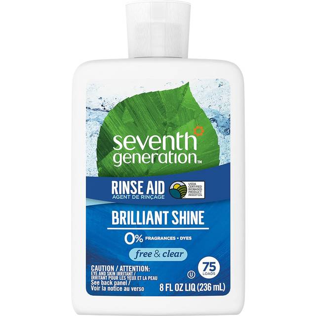 Seventh Generation Power+ Dishwasher Liquid Rinse Aid Free & Clear 8 fl oz