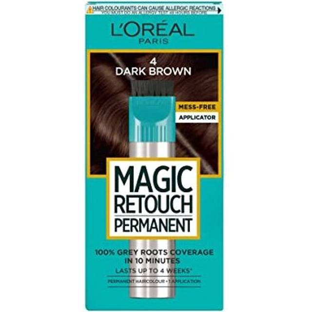 LOreal Paris Magic Retouch Permanent Dark Brown Root Concealer, 100%  Roots Coverage With Easy Applicator, 150ml