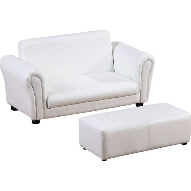 HOMCOM Kids Sofa 2 Seater Childrens Armchair Furniture Bedroom Playroom | TJ Hughes