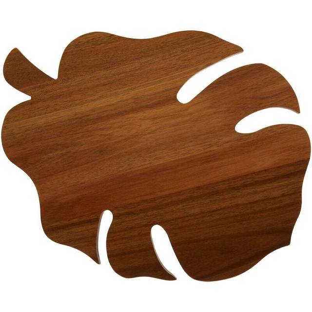 Interiors by Premier Leaf Design Chopping Board, Natural Wood Chopping Board For Kitchen Counter Top, Wood Chopping Board