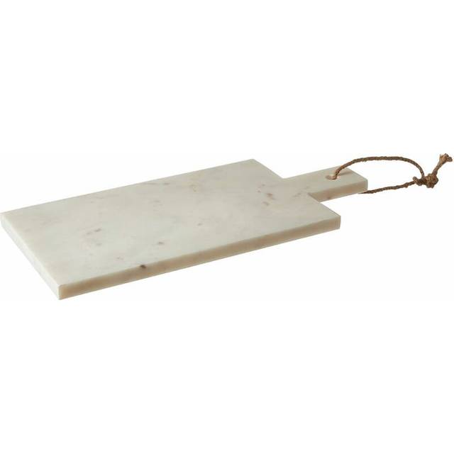 Kindia Large White Marble Paddle Chopping And Serving Board, Durable Natural Stone Board - One Size