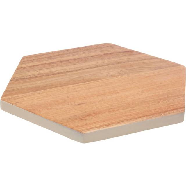 Socorro Hexagonal White Edge Chopping Board - Premier Housewares