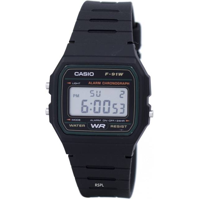 Casio Classic Sports Chronograph Alarm F-91W-3SDG F91W-3SDG Men&#39;s Watch