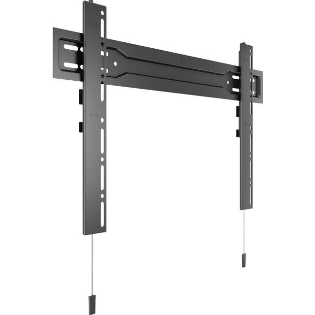 Multibrackets M VESA Wallmount Super Slim Fixed 600 MAX - Konsol - för platt panel - plast, stål - skiffersvart - skärmstorlek: 32"-70" - väggmonterbar