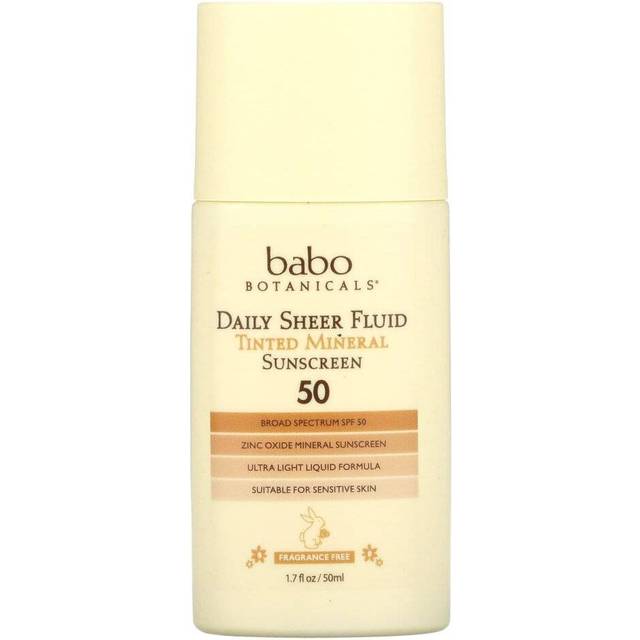 Babo Botanicals SPF 50 Daily Sheer Fluid Tinted Sunscreen
