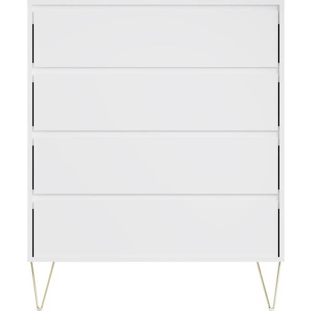 Monaco White 4 Drawer Chest
