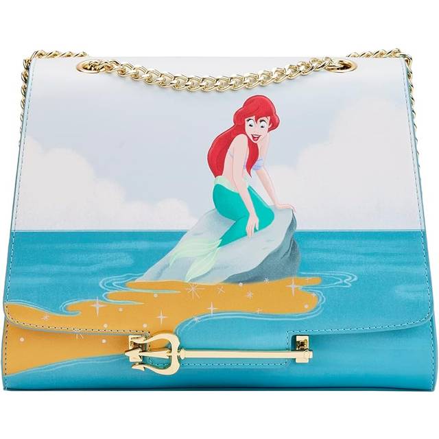 Disney Little Mermaid Triton's Gift Loungefly Crossbody Bag - Brown&#47;Blue&#47;Red (One-Size)