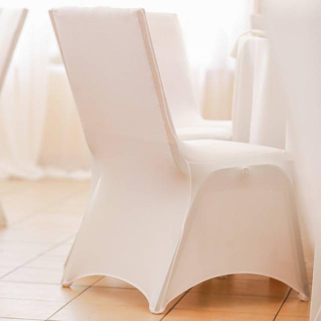 OHS Banquet Chair Cover - White